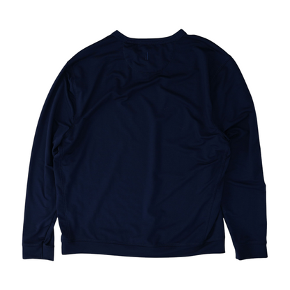 Navy Solid Sweatshirt Pullover