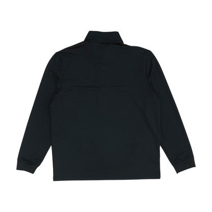 Black Solid 1/4 Zip Pullover