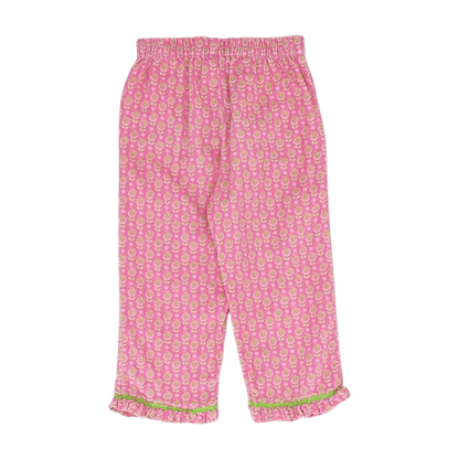 Pink Paisley Dress Pants