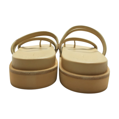 Beige Flat Sandals