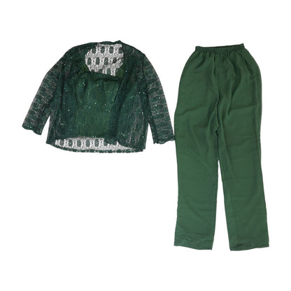 Green Solid Sleeveless Blouse