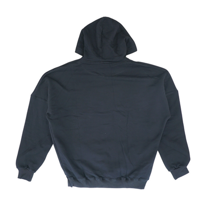 Black Solid Hoodie Pullover