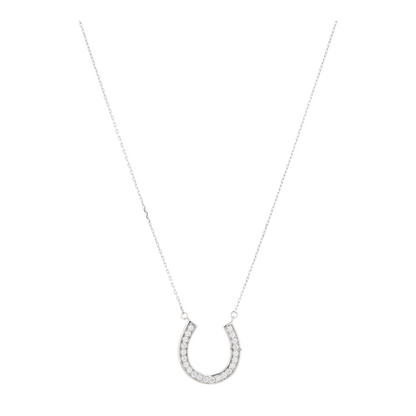 5/8 ctw Sterling Silver Moissanite Pendant Necklace