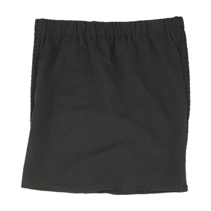 Black Solid Mini Skirt