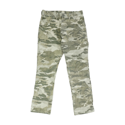 Green Camo Straight Jeans