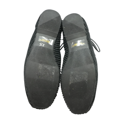 Black Slip-On Flats