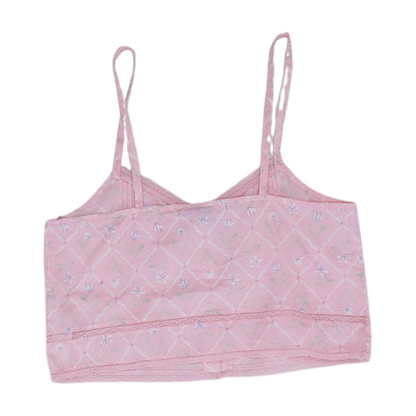 Pink Floral Pajama Top