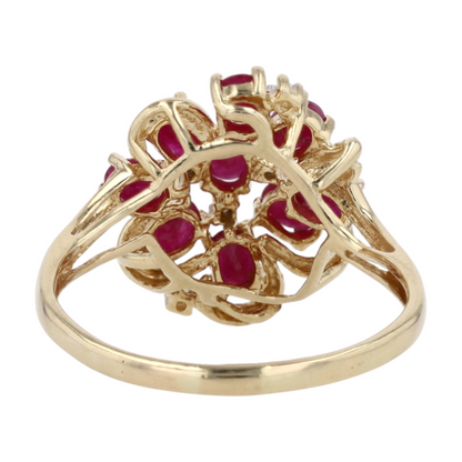 14K Yellow Gold Ruby Fashion Ring