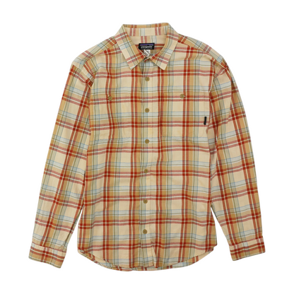 Tan Plaid Flannel Button Down