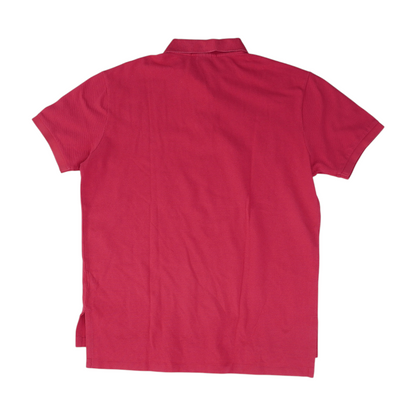Pink Solid Short Sleeve Polo