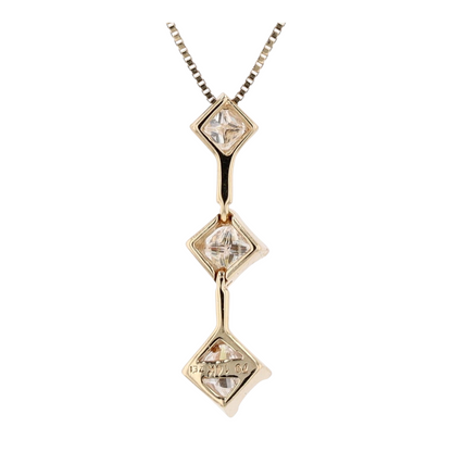 3/4 ctw 14K Yellow Gold Diamond Pendant Necklace