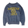 Blue Solid Sweatshirt Pullover