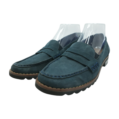 Navy Slip-On Flats