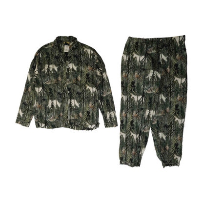 Green Graphic Pajama Set