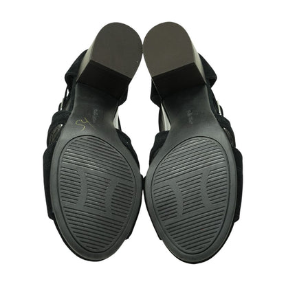 Black Block Heel Sandals