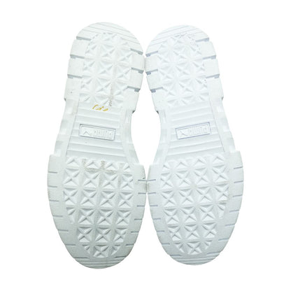 Mayze Leather White Low Top Athletic Shoes