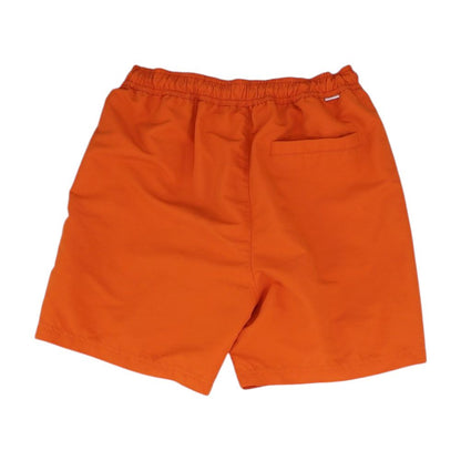 Orange Solid Swim Shorts