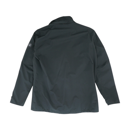 Black Solid Rain Jacket