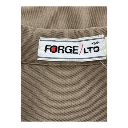 Vintage Brown Solid Long Sleeve Button Down