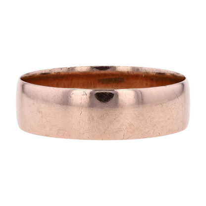 10K Rose Gold Band Ring