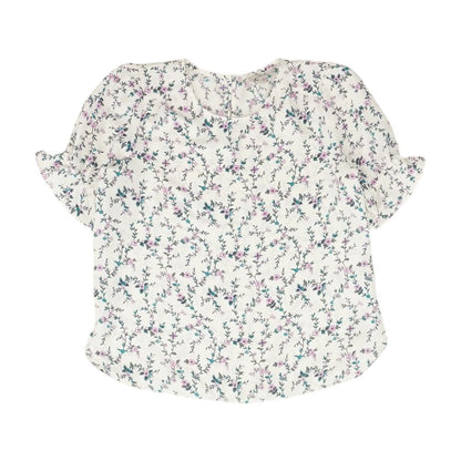 White Floral Blouse