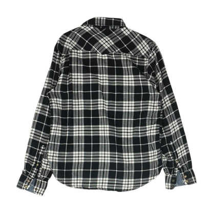 Black Plaid Flannel Button Down