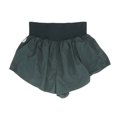 Black Solid Active Shorts
