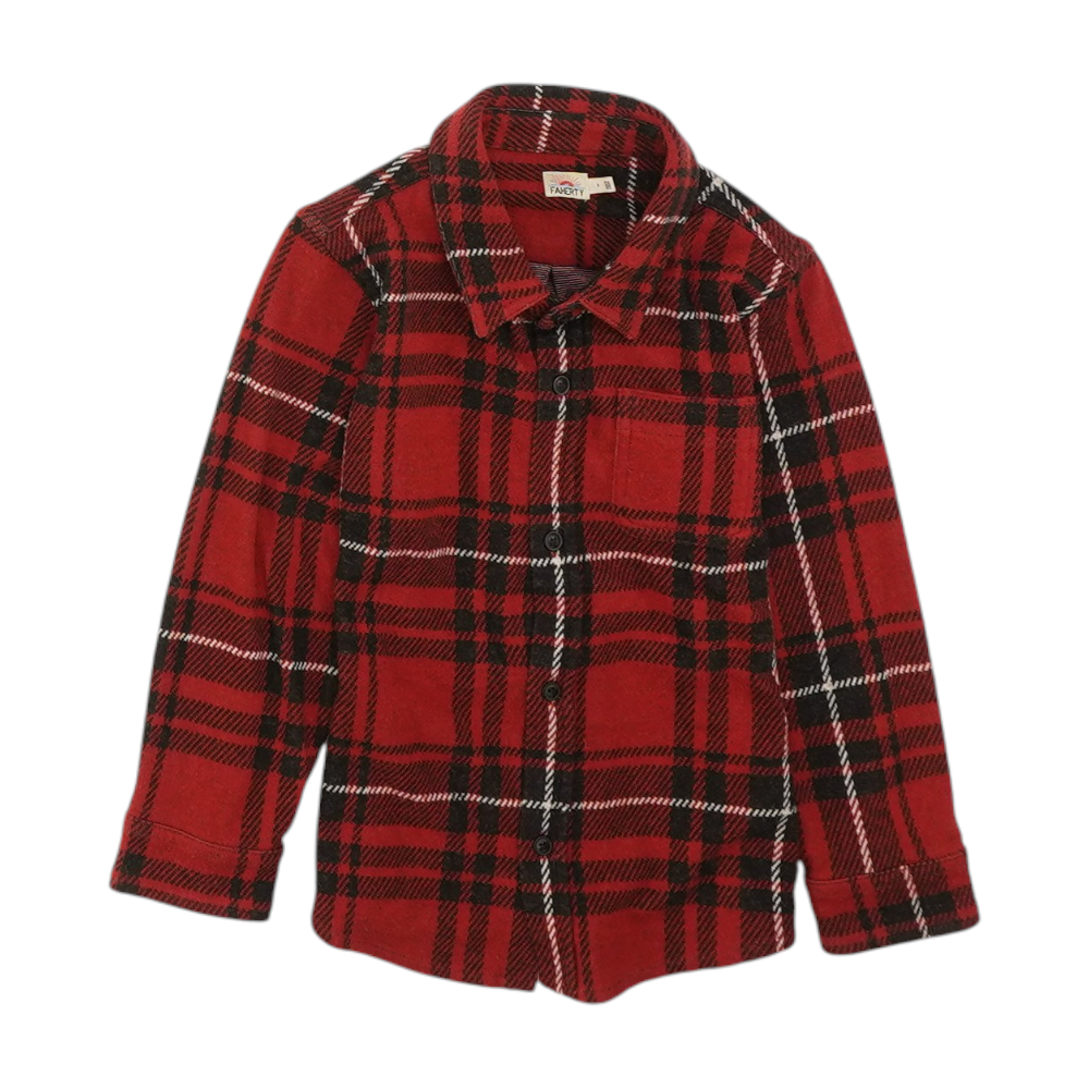 Red Plaid Flannel Button Down
