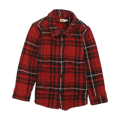 Red Plaid Flannel Button Down