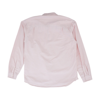 Pink Solid Long Sleeve Button Down