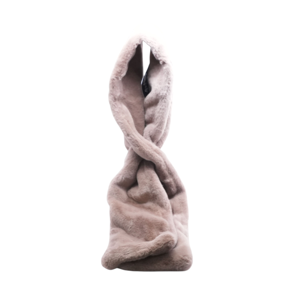 Brown Faux Fur Scarf
