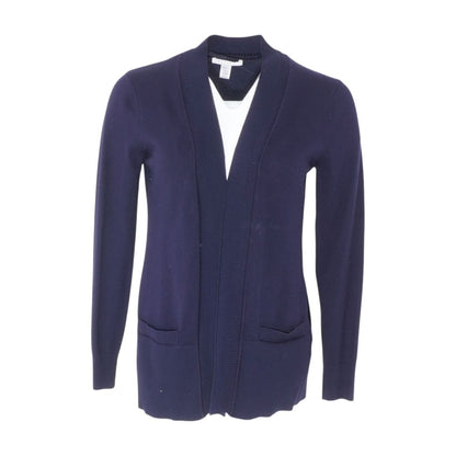 Navy Petite Cardigan Sweater