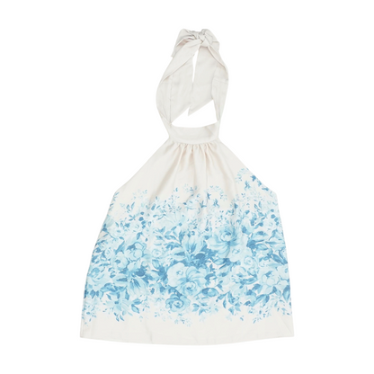 White Floral Blouse