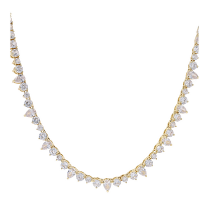 Costume Cubic Zirconia Tennis Necklace