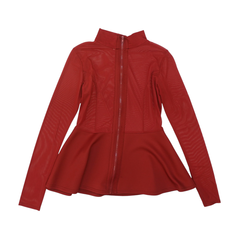 Revamped Red Solid Active Jacket – Image 1