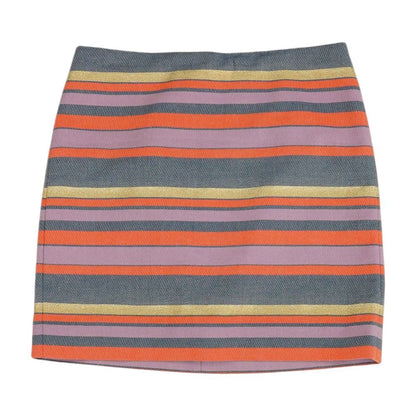 Multi Striped Mini Skirt