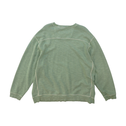 Green Solid Sweatshirt Pullover