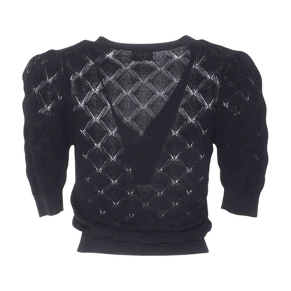 Black Cardigan Sweater