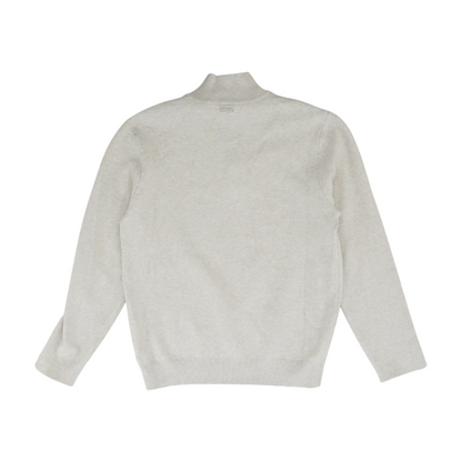 Gray Solid 1/4 Zip Pullover