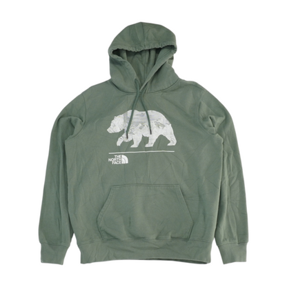 Green Solid Hoodie Pullover