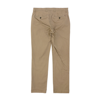 Beige Straight Pants