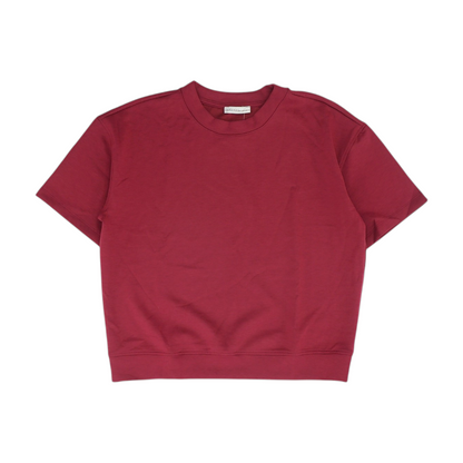 Magenta Solid Sweatshirt Pullover