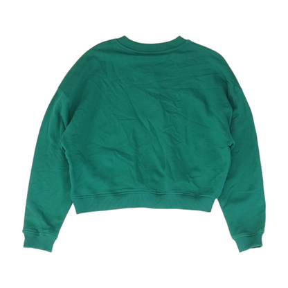 Green Solid Sweatshirt Pullover