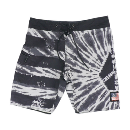 Black Tie-Dye Swim Bottom