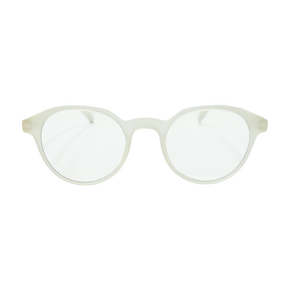 Clear Chamberi Coconut Milk Round Prescription Eyewear