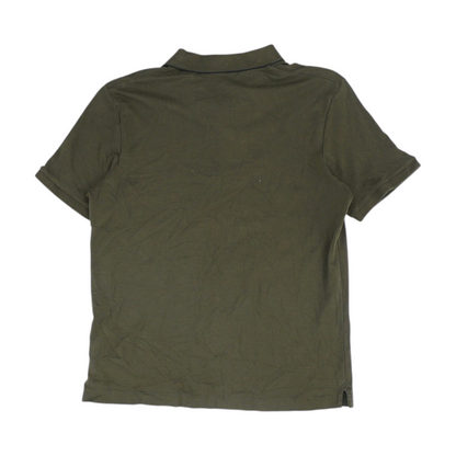 Olive Solid Short Sleeve Polo