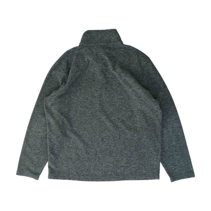 Gray Solid 1/4 Zip Pullover