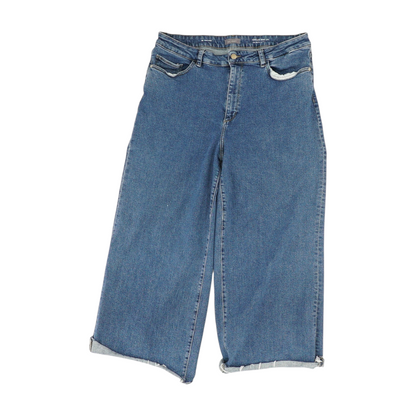 Blue Wide Leg Jeans