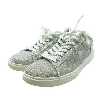 Silver Athletic Shoes