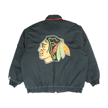 Vintage Black Chicago Blackhawks Solid Jacket